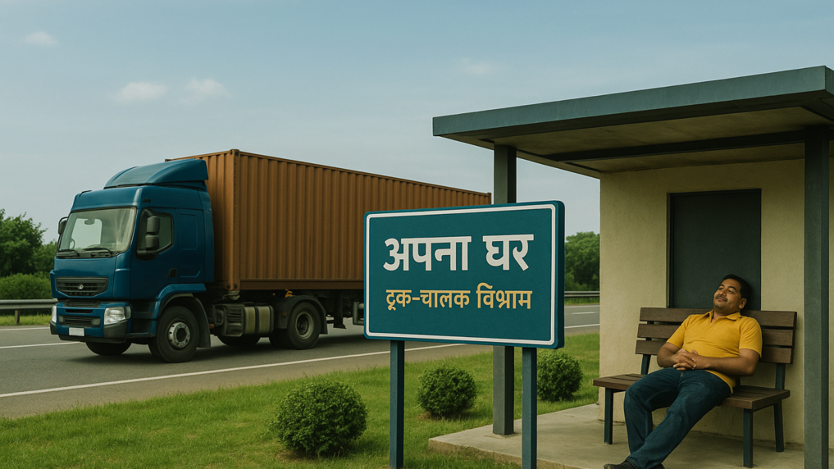 “अपना घर” ट्रक-चालक विश्राम योजना 2025: थकान से मुक्ति, अब हर हाईवे पर मिलेगा आराम